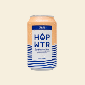 HOP WTR - Peach - Nonalcoholic Functional Hop Water - 6-Pack